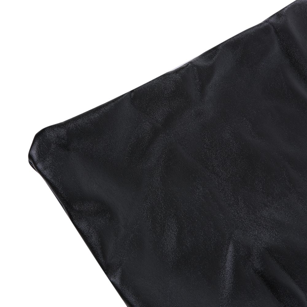 2pcs One-piece PU Leather Stretchable Dining Chair Back Seat