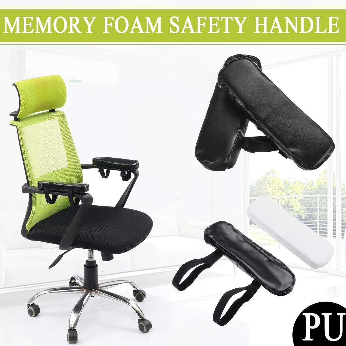2 PCS Memory Foam Armrest Cushion Pads Elbow Arm Rest Cover Chair Mats