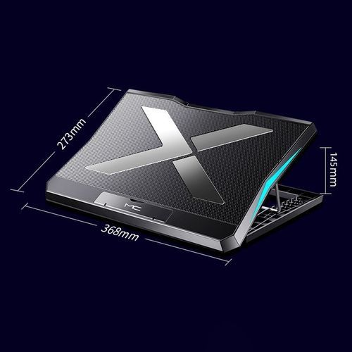 Gaming Laptop Cooler 15.6 Inch 6 Fans 2 USB Ports Quiet Notebook Cooling Pads