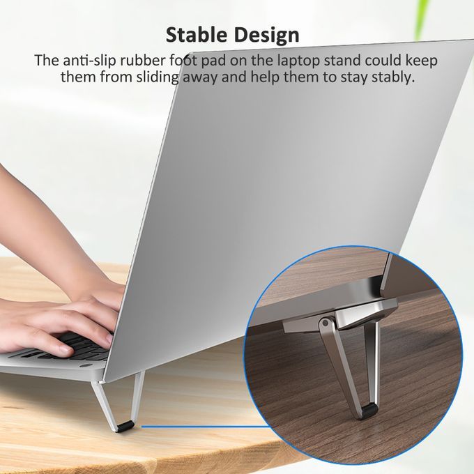 Foldable Laptop Stand Portable Zinc Alloy Stand Holder