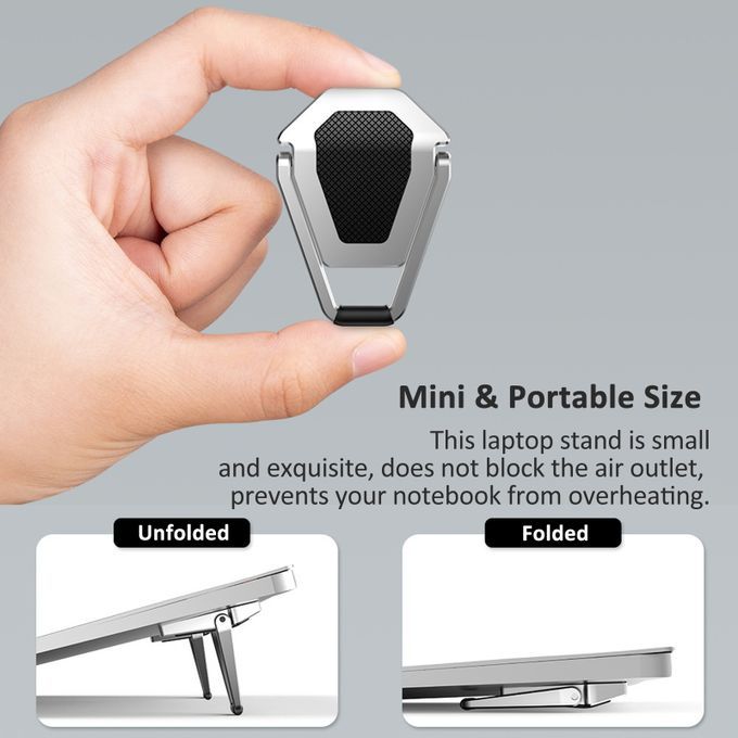 Foldable Laptop Stand Portable Zinc Alloy Stand Holder