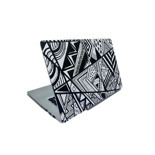 Laptop Skin Cover - Black And White Pattern (Pimp Nation)