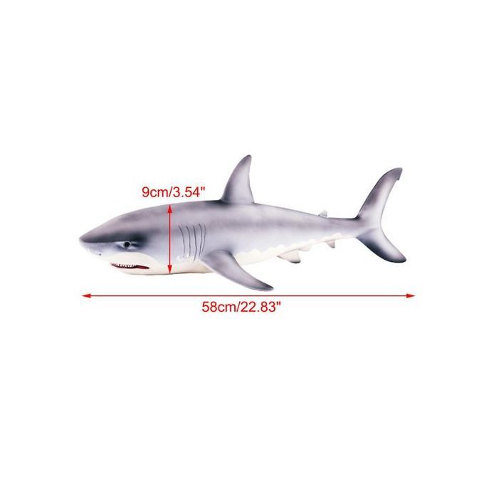 The Old Tree Big Megalodon Great White Shark Simulation Animal Figure Model Toy Xmas Gift