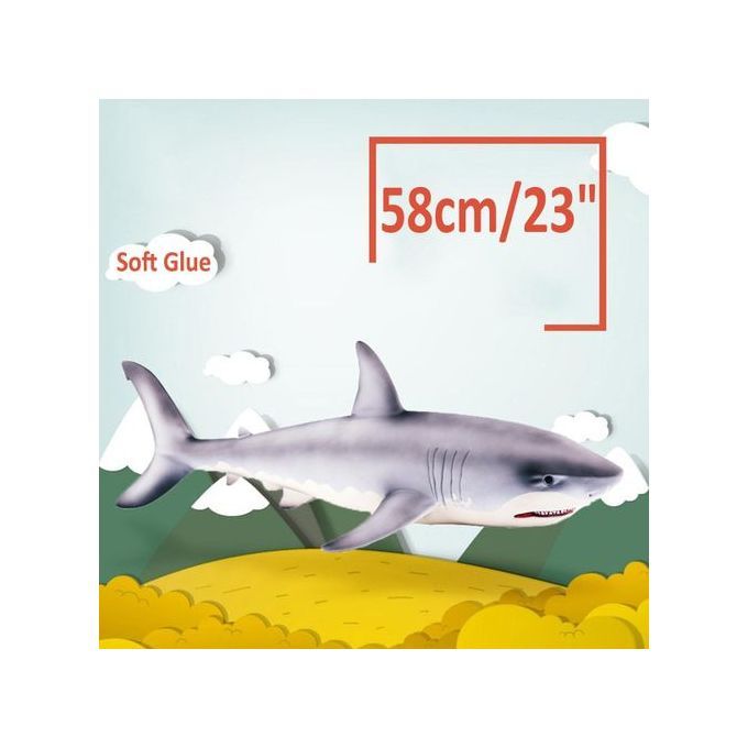 The Old Tree Big Megalodon Great White Shark Simulation Animal Figure Model Toy Xmas Gift