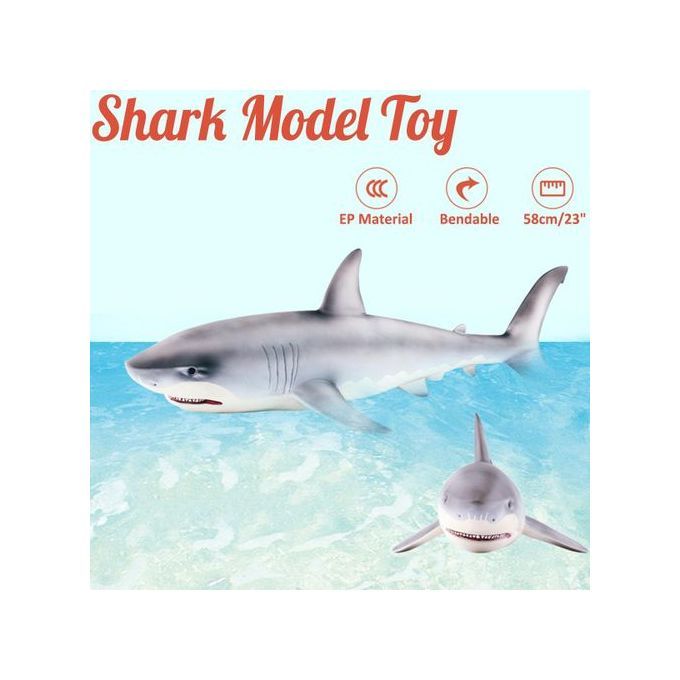 The Old Tree Big Megalodon Great White Shark Simulation Animal Figure Model Toy Xmas Gift