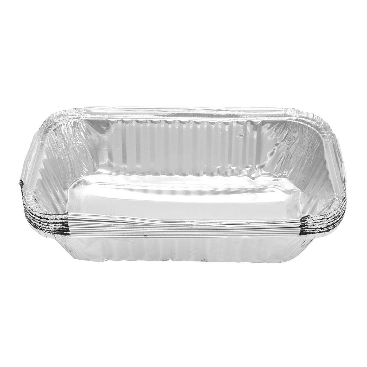 Lot 40 Set Aluminum Foil Trays BBQ Disposable Food Container Baking Pan /W Lids#850ml 650ml