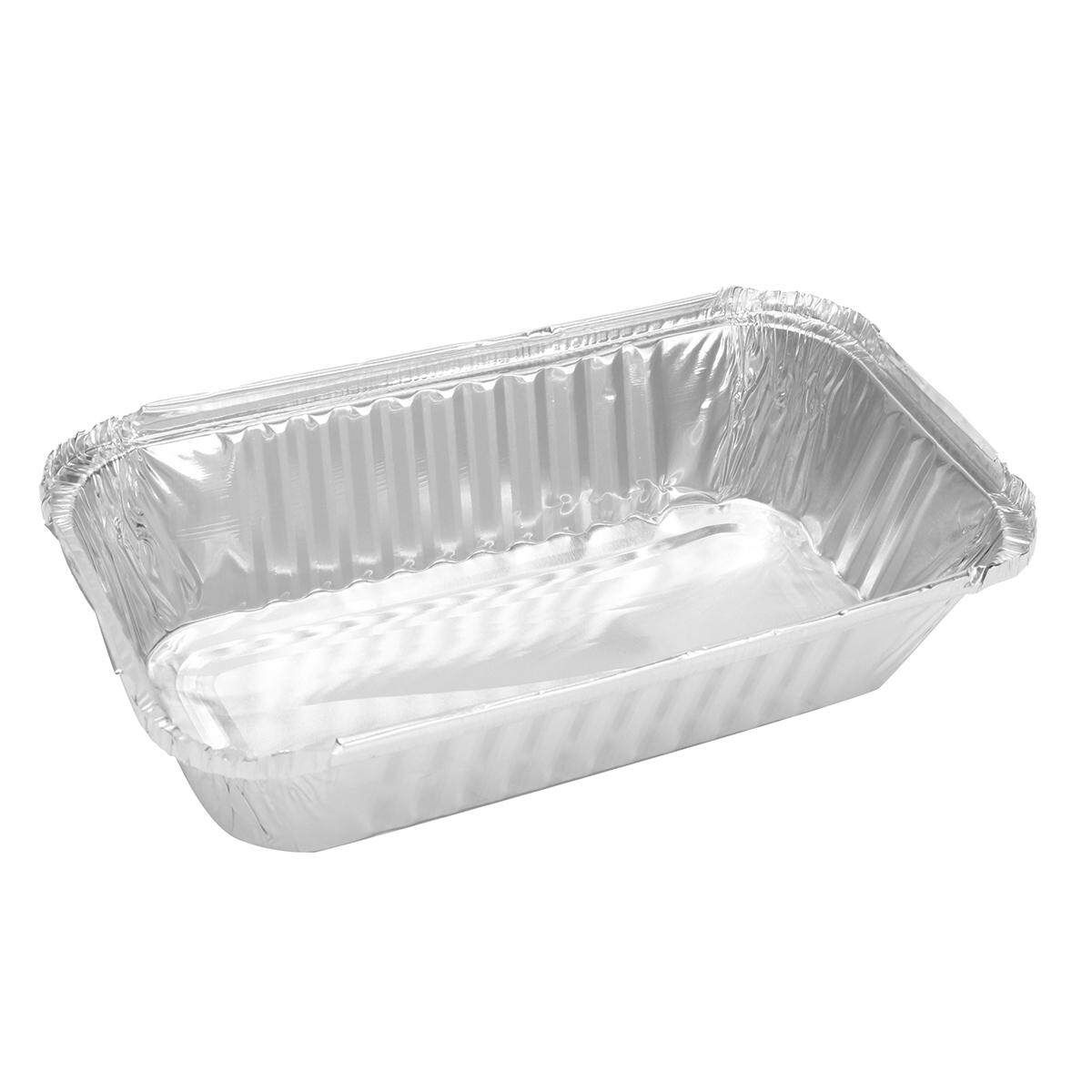 Lot 40 Set Aluminum Foil Trays BBQ Disposable Food Container Baking Pan /W Lids#850ml 650ml