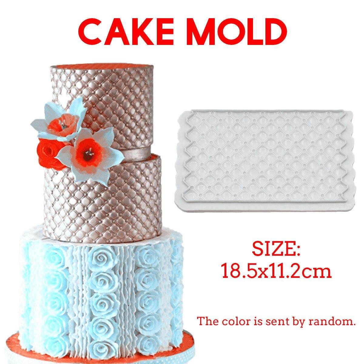 Lace Silicone Mold Mould Sugar Craft Fondant Mat Cake Decorating Baking Tools