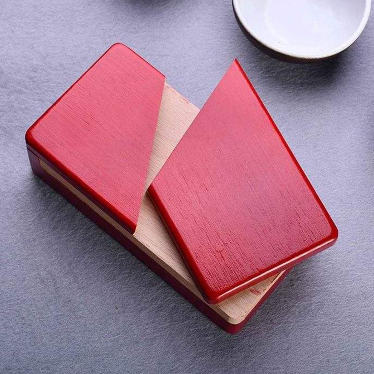 Wooden Organ Puzzle Secret Box Kongming Lock Kids-Red