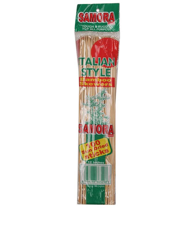 Samora-Bamboo Skewers(100 Sun Dried Sticks Pack)