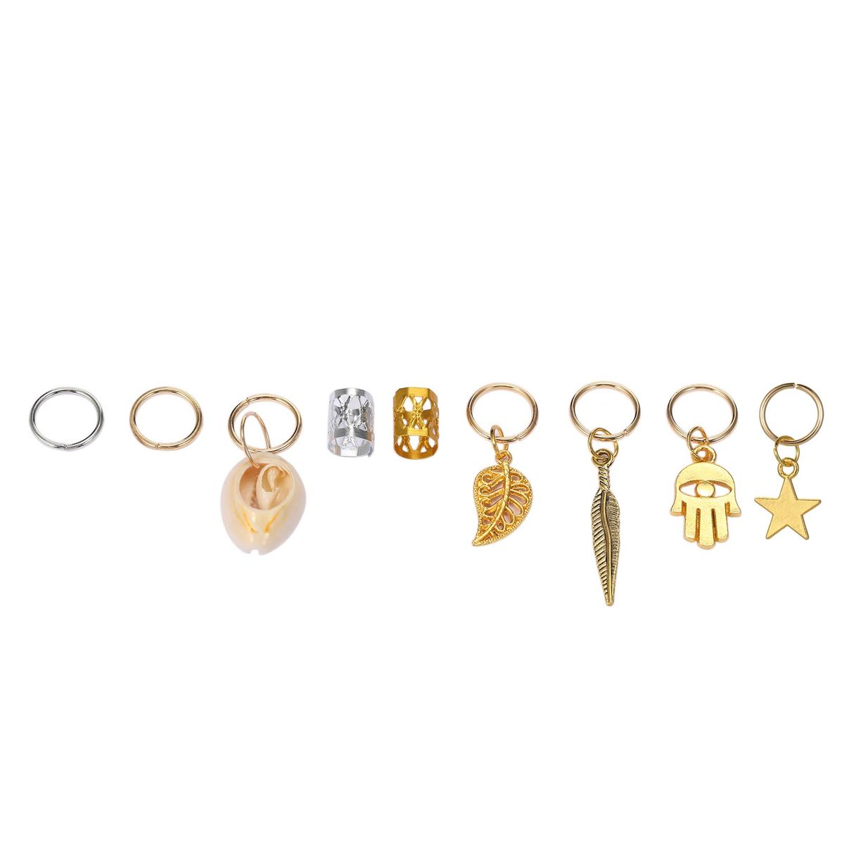 120pcs Dreadlocks Hair Accessories Hair Rings