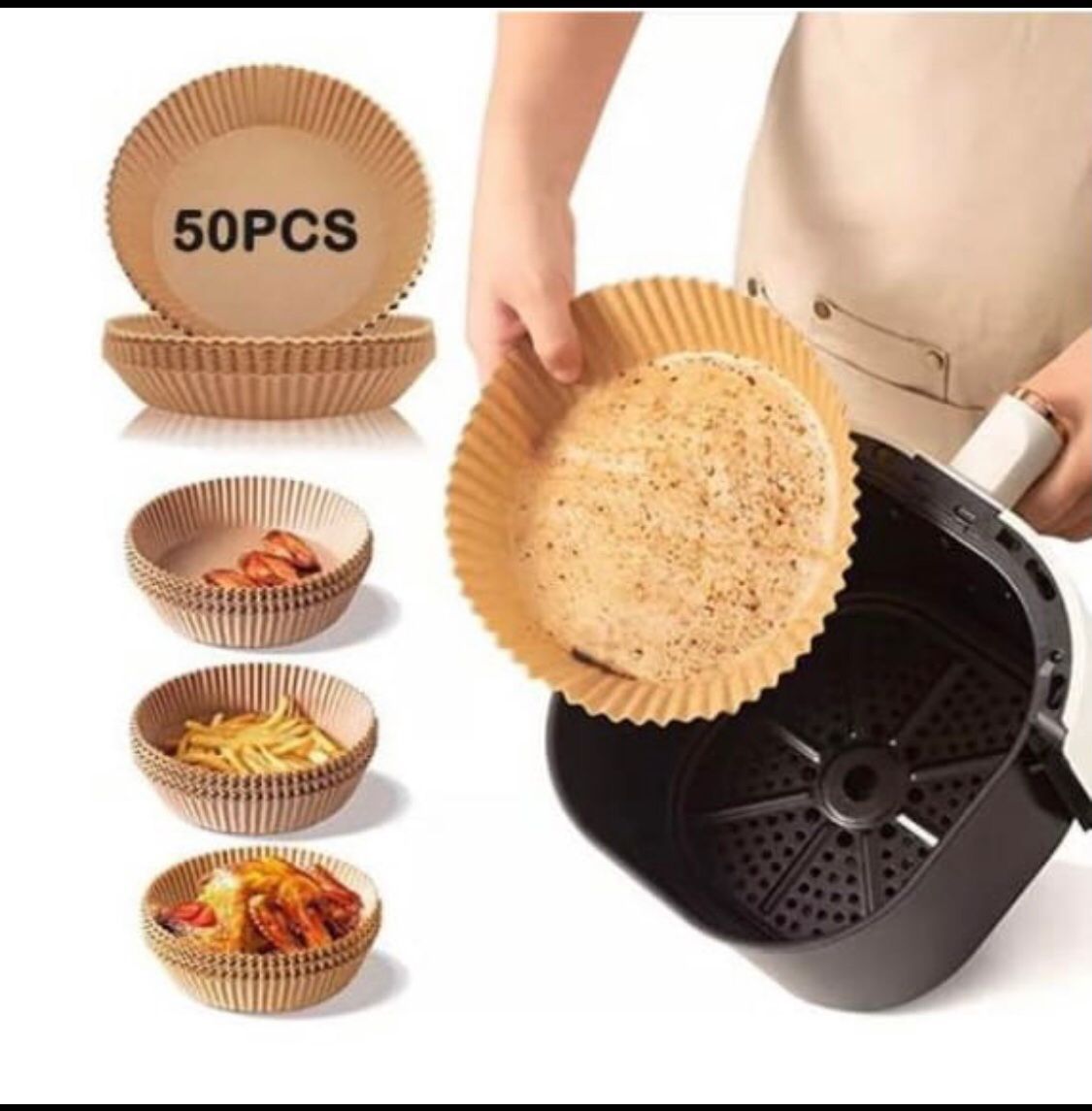 Air Fryer Parchment Paper Liners Baking Cooking 50PCS