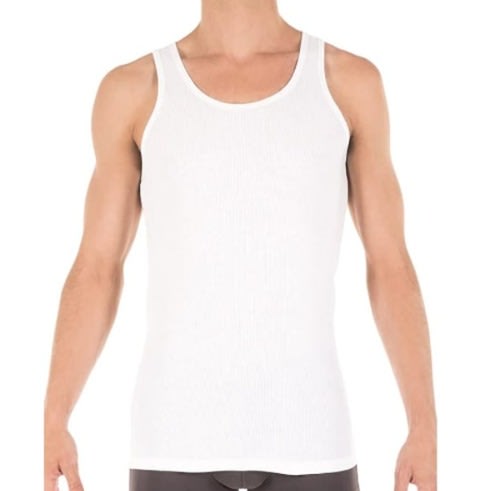 Men's Singlets- 6 Pieces - White