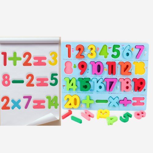 Wooden Montessori Board  - Alphabet, Number And Shape