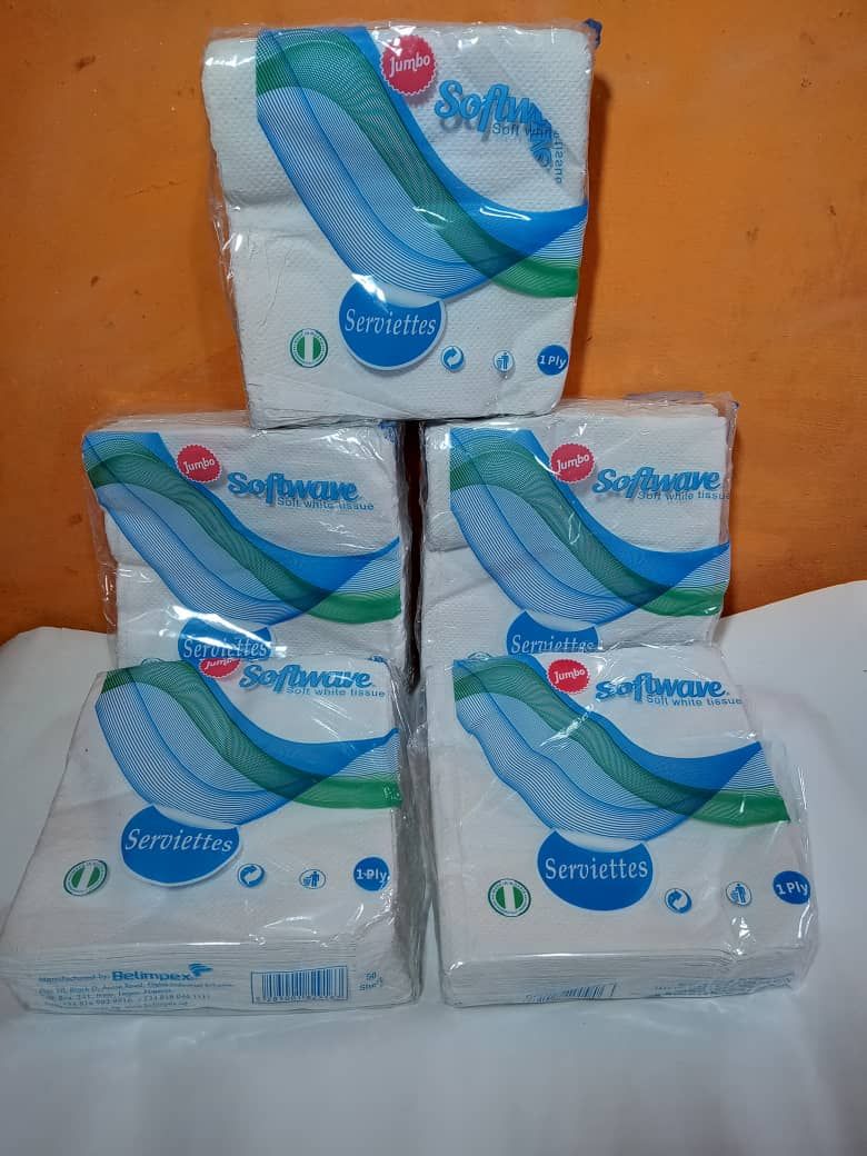 5 Pack Multi Purpose Softwave-White Serviette Paper