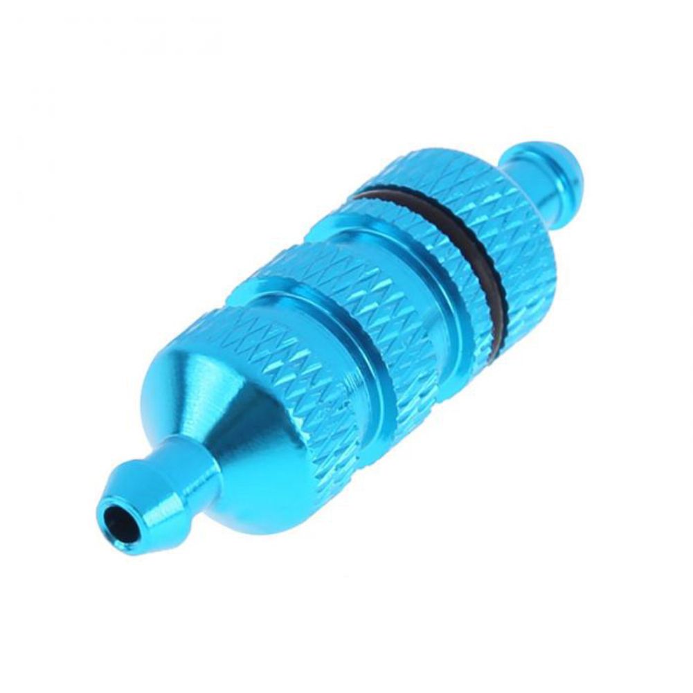 Upgrade DIY Parts Aluminum Fuel Filter For HSP 1:10 RC Nitro Car Truck Vehicles-Blue