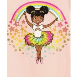 Girls Ballet Dance Rainbow Glitters Top