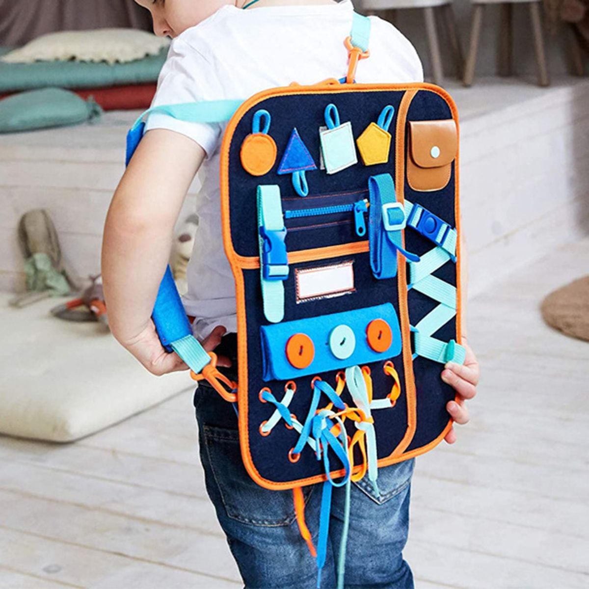 Busy Board Portable Intellectual Development-Blue
