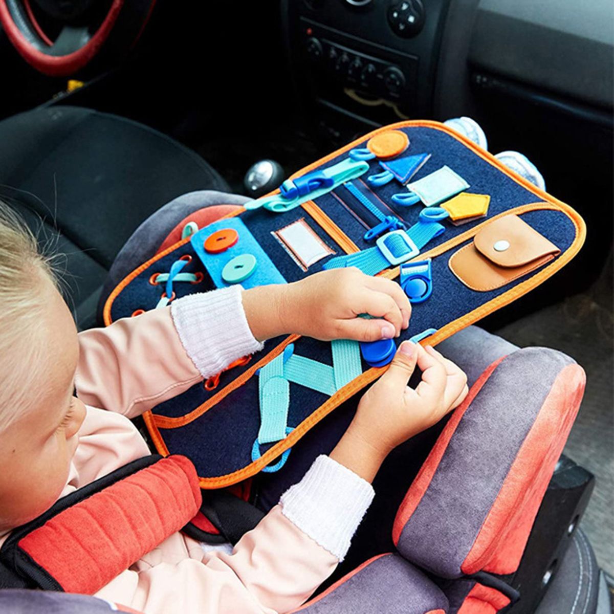 Busy Board Portable Intellectual Development-Blue