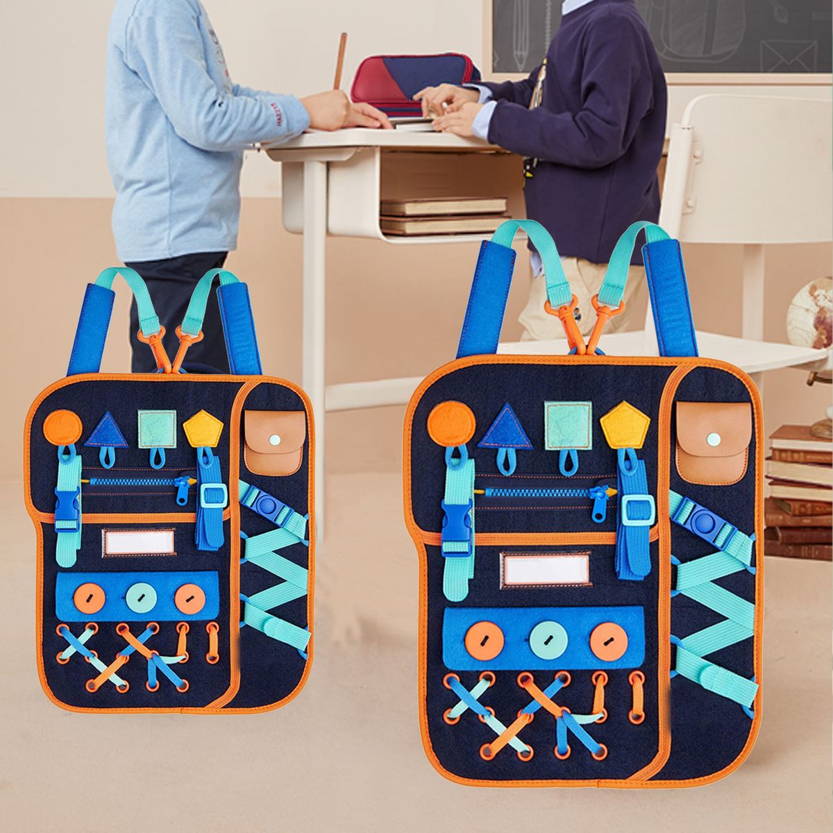 Busy Board Portable Intellectual Development-Blue