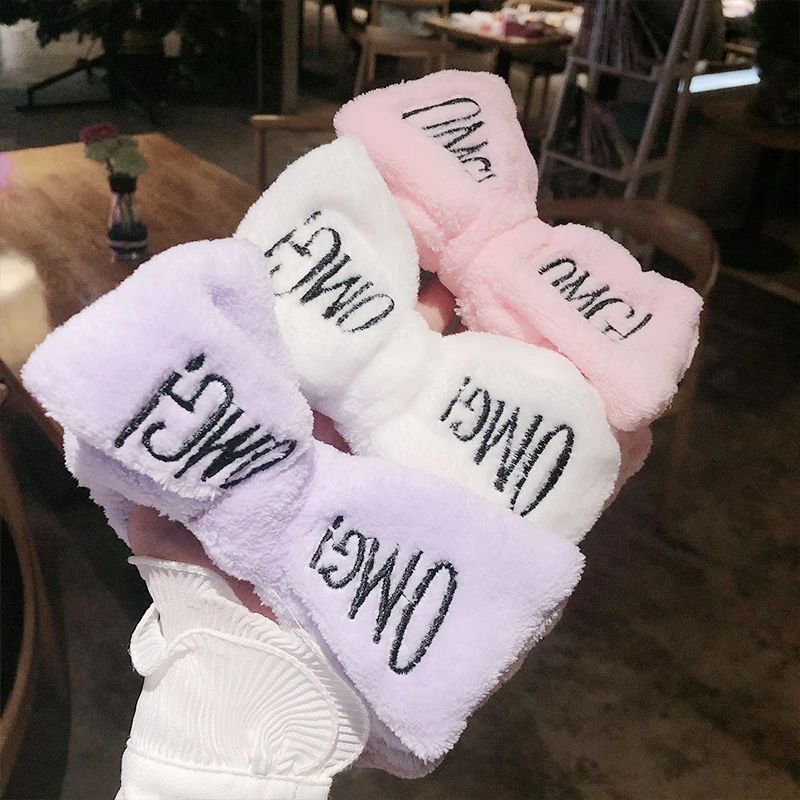 6 Pcs 2021 Trendy OMG Headbands Wash Face Headband Women Girls Turbans Hairbands Hair Accessories