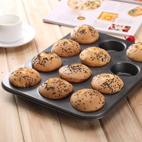 12 Space Cups Non Stick Aluminum Cup Cake Pan/Cupcake Pan