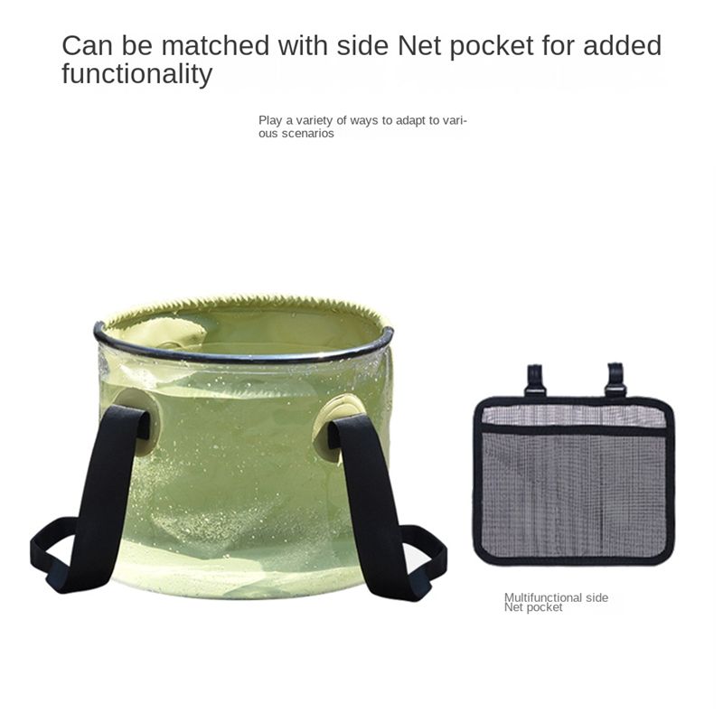 Durable Multi Portable Basins Waterproof Collapsible Sink Bucket Travel Basin Camping Hiking Storage Bucket 10L