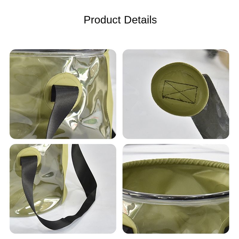 Durable Multi Portable Basins Waterproof Collapsible Sink Bucket Travel Basin Camping Hiking Storage Bucket 10L