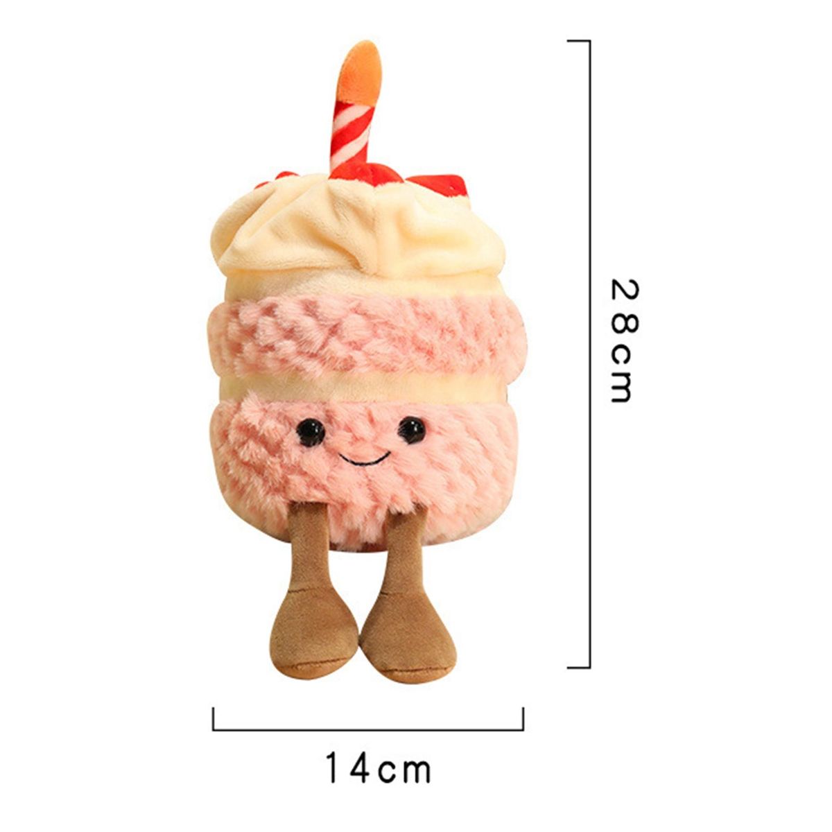 Birthday Cake Doll Children Strawberry Birthday Cake Doll Plush Toys Pink