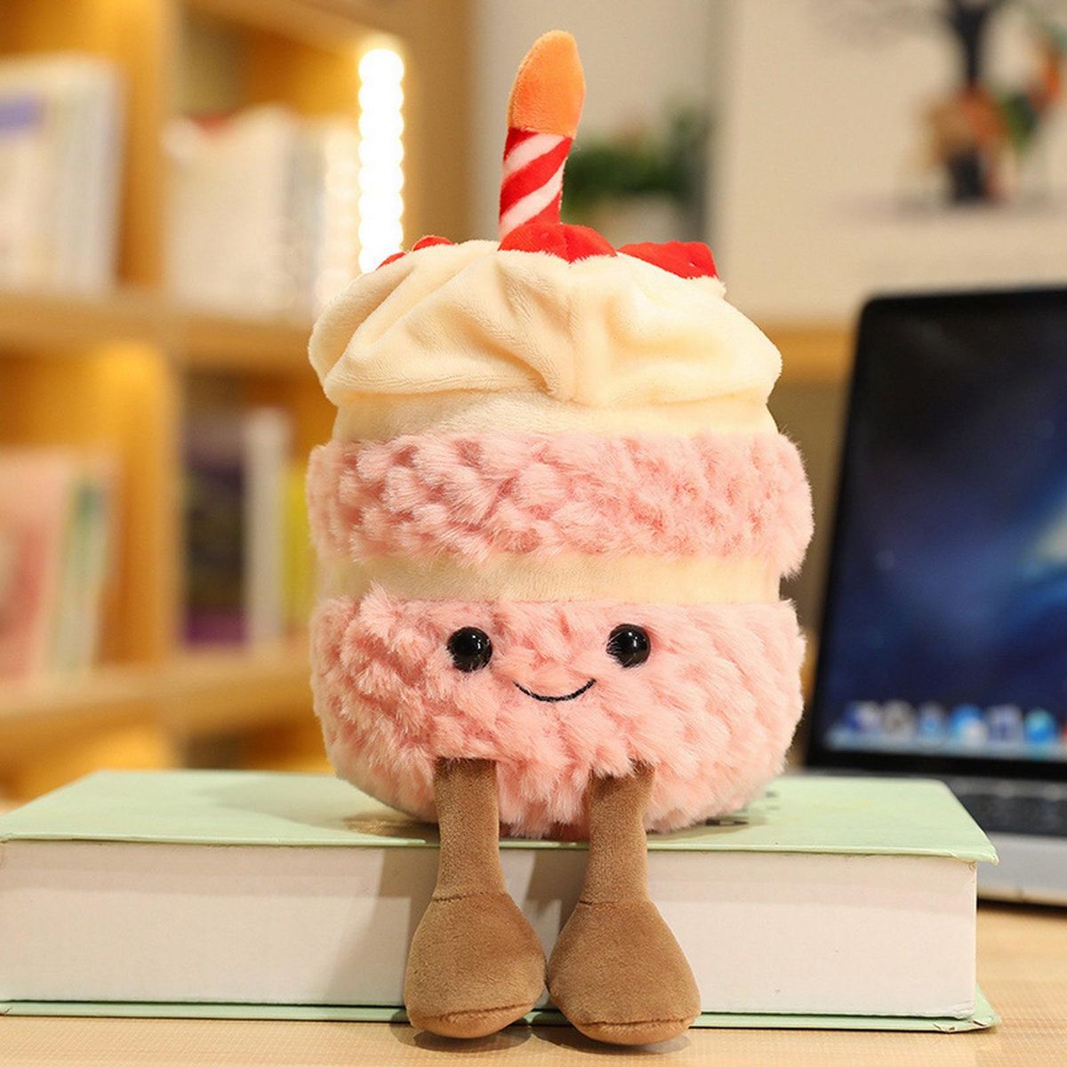 Birthday Cake Doll Children Strawberry Birthday Cake Doll Plush Toys Pink