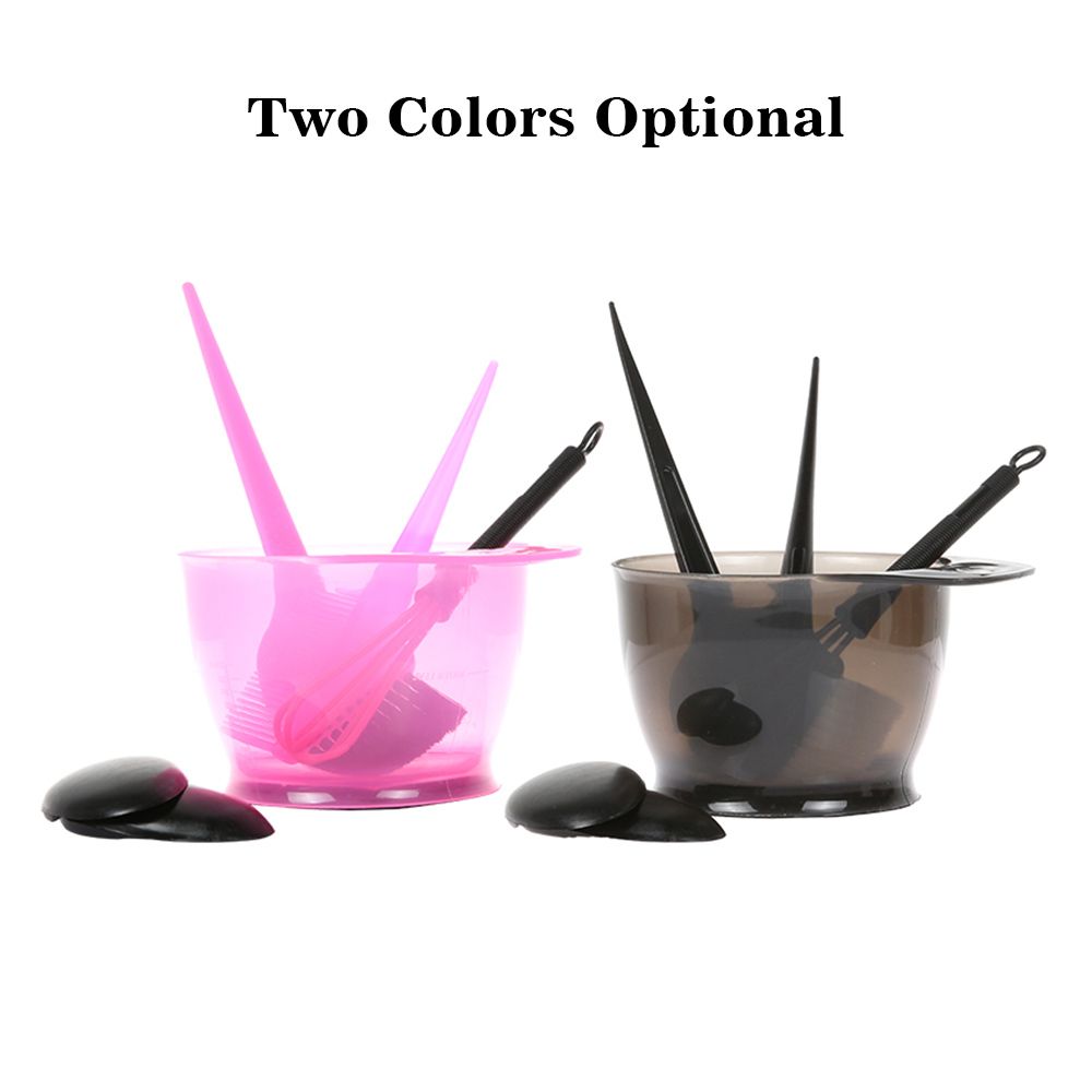 5PCS Hair Dye Color Brush And Bowl Set Ear Caps Dye Mixer