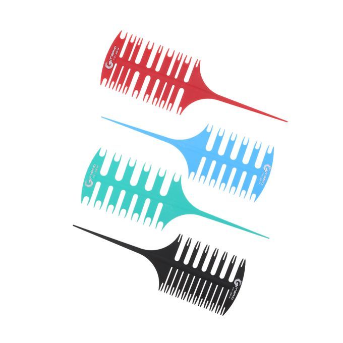 4Pcs/Set Hair Highlight Sectioning Comb For Hair Coloring