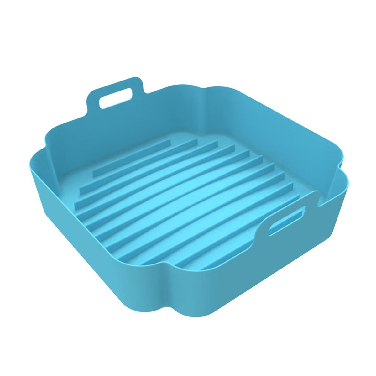 Air Fryers Liner Non-stick Frying Chicken Basket Mat Blue