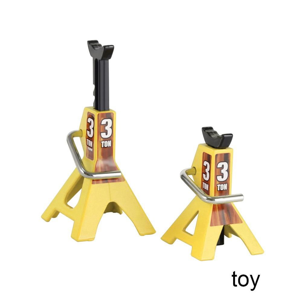 3 Ton Scale Jack Model Axle Stand Lift Toys Heavy Duty Support Vehicle Floor Ratchet for TRX4 D90 CC01 RC Yellow