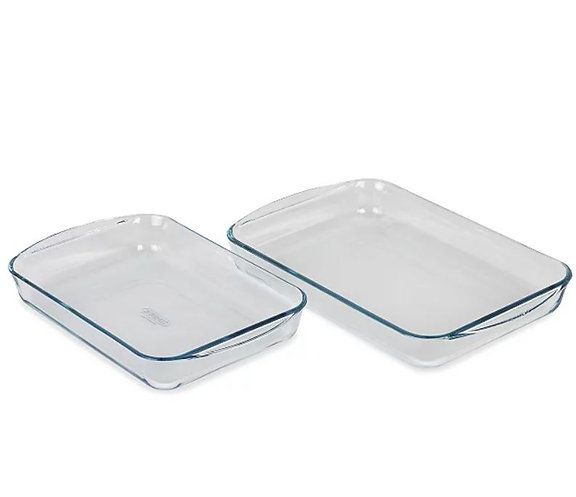 Glass Roaster Set, 2-Piece
