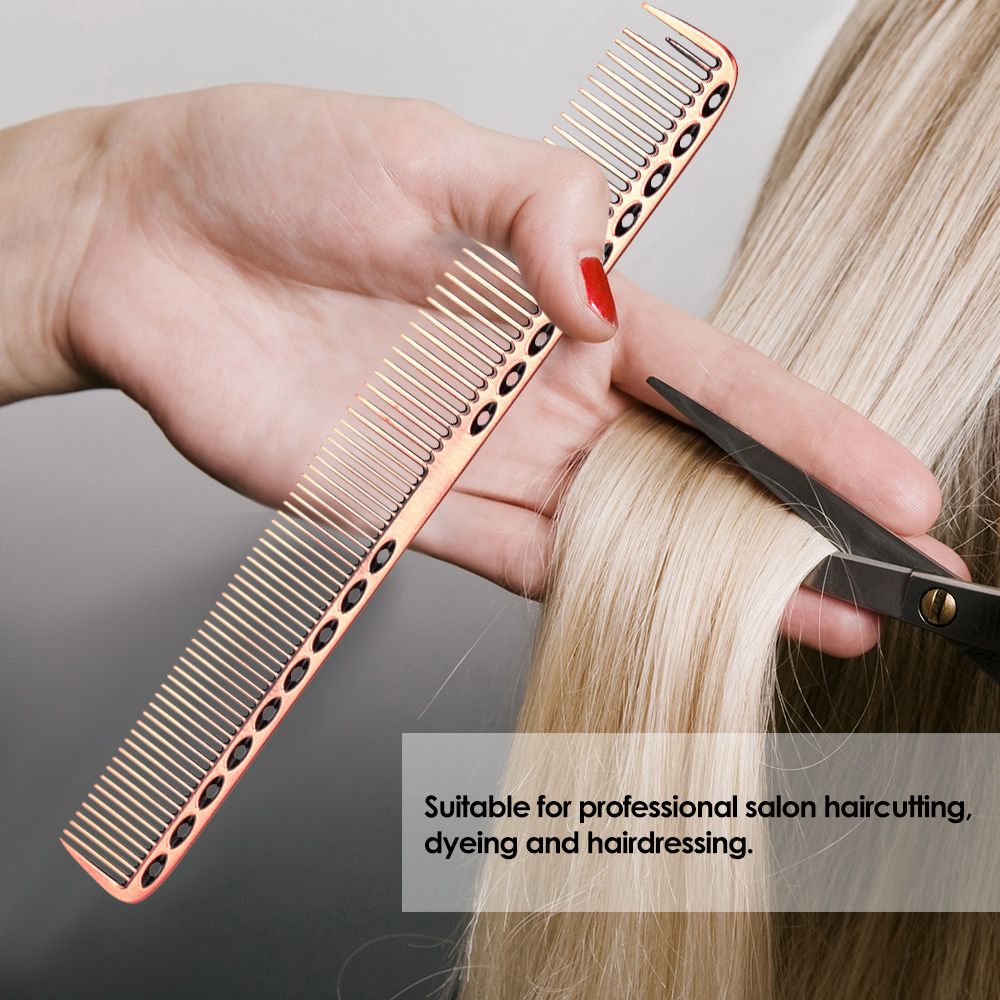 2Pcs Salon Hair Comb With Scale Professional Barber