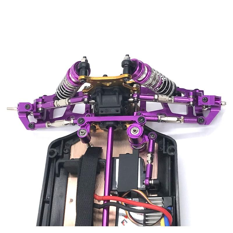 Steering Clutch Assembly Steering Servo Saver Complete for WLtoys 144001 1/14 124018 124019 RC Car Upgrade Parts,Silver