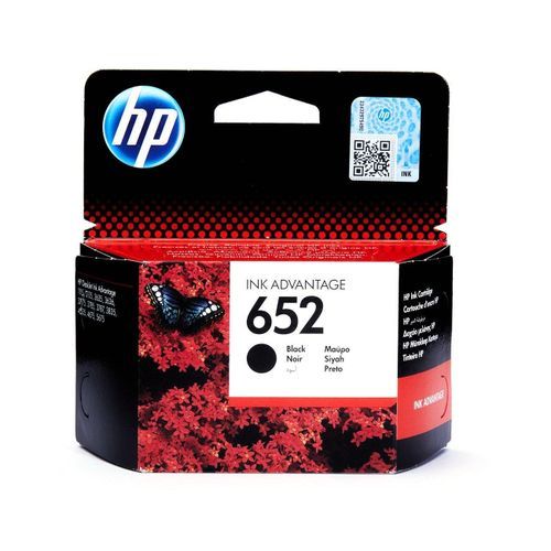100%  Original 652 Black Ink Advantage Cartridge