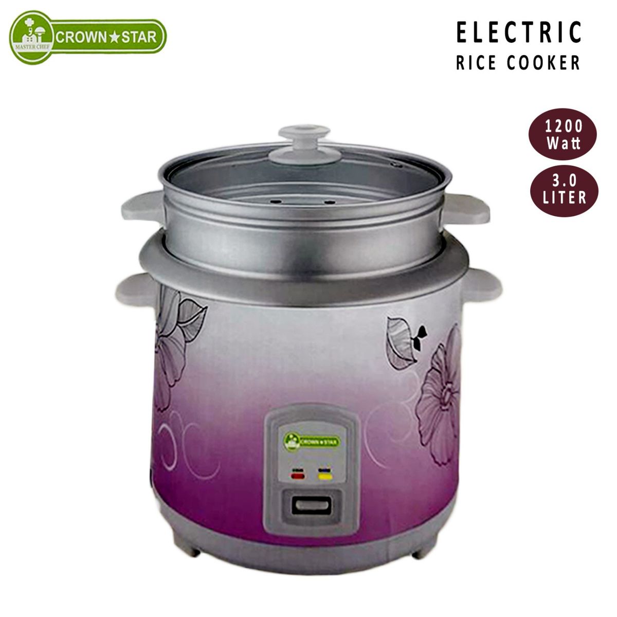 Multifunctional Rice Cooker With Aluminium Steamer- 3 Lt