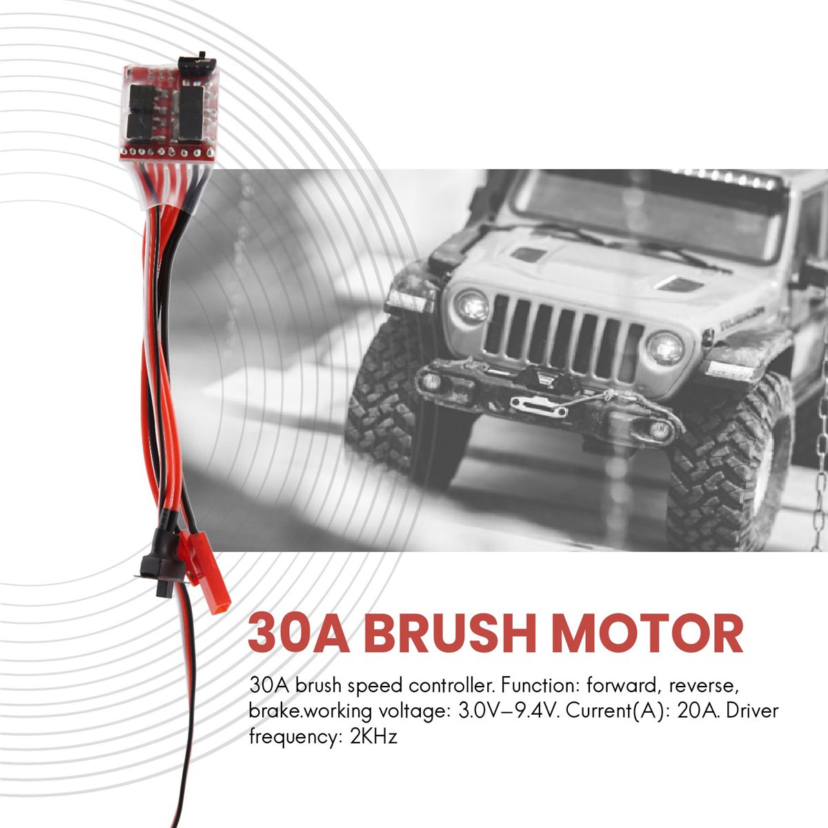RC ESC 30A 4-8V Brush Motor Speed Controller 116 118 for Climbing RC Car Tank Mini 4Wd Car