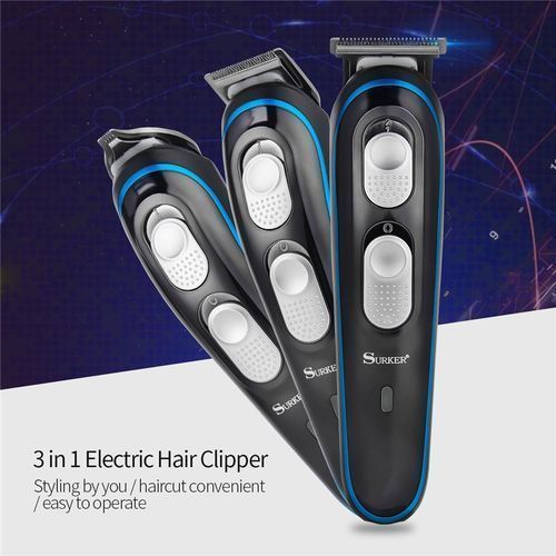 Professional 3 In 1 Electric Hair Clipper Set Rechargeable