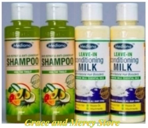 Hair Shampoo And Leave-in Conditioning Milk (4Items)