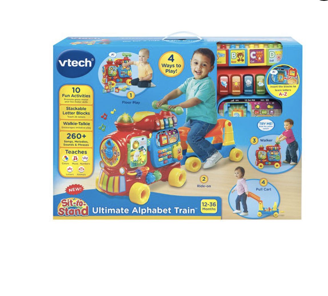 VTech, Sit-to-Stand Ultimate Alphabet Train, Ride-On Train Toy