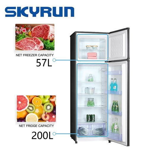 252 Litres Double Door Top Mount Fridge (BCD-257A) - Inox