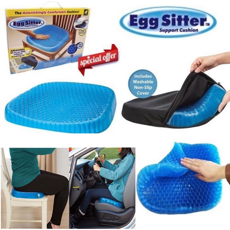 Seat Cushion Absorbs Pressure Points Reliefs Lower Back