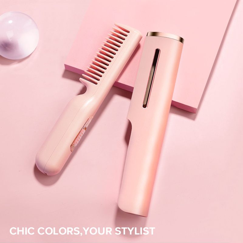 Unisex Portable Travel Heat Comb Brushes Beard Or Hair Straightener Tools USB TYPE-C Interface