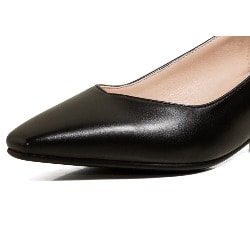 Block Mid Heel Cooperate Cover - Black