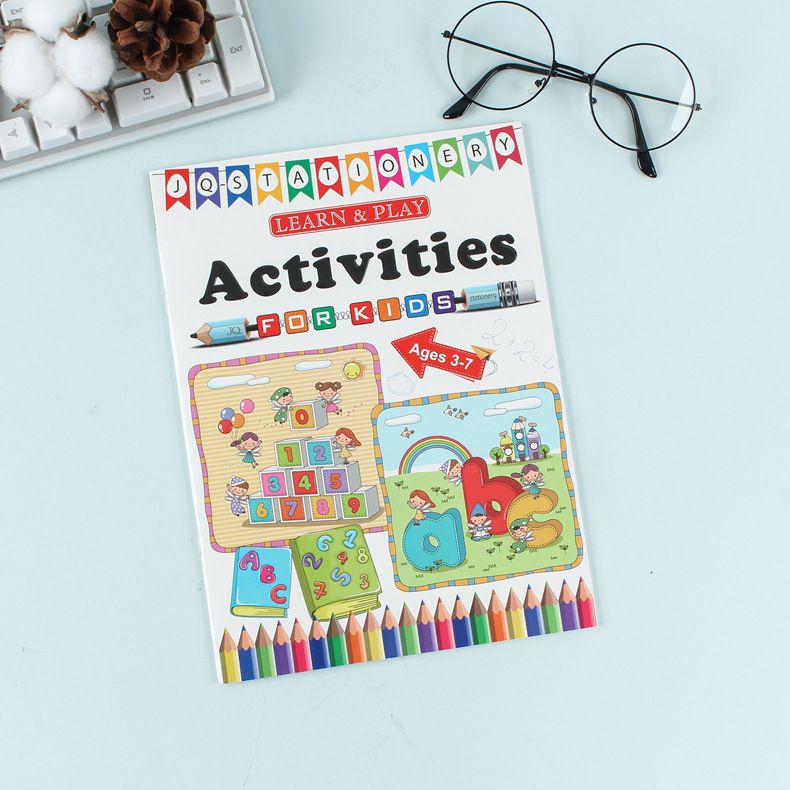 4 In 1 Colouring And Sticker Drawing/ Painting Activity Books For Preschool