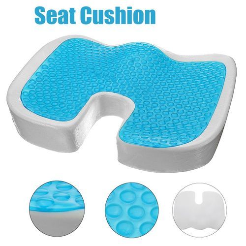 Seat Cushion Gel Pillow Cooling Coccyx Prostate Hemorrhoid Pain Relief Chair Xl