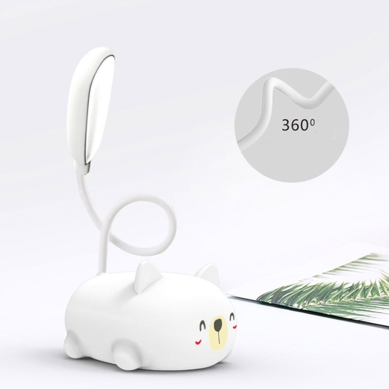 Cartoon Cat Design LED Reading Lamp Eye Protection
